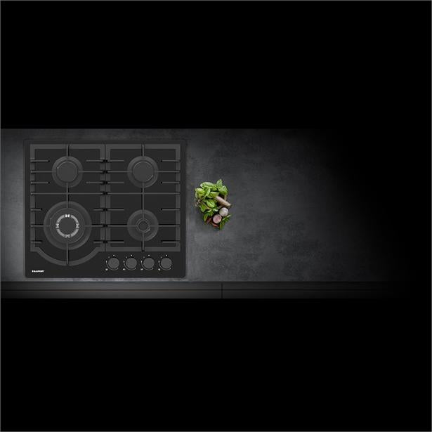 BLAUPUNKT 60CM GAS COOKTOP INC WOK BURNER (BLACK) Luxe Elevation