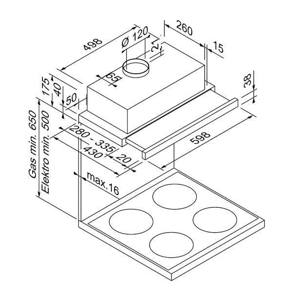 BLAUPUNKT 60CM SLIDEOUT UNDERMOUNT (STAINLESS STEEL) Luxe Elevation