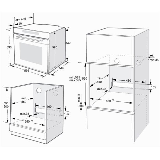 BLAUPUNKT 60CM BUILT-IN OVEN (DARK STEEL) My Store